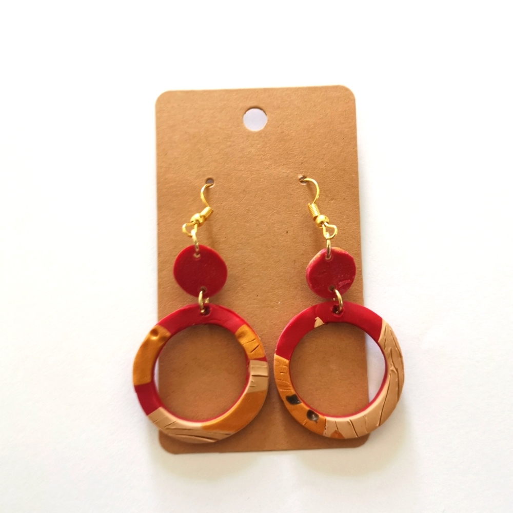Polymer clay earrings